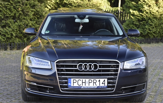 Audi A8 cena 149000 przebieg: 272000, rok produkcji 2015 z Chodzież małe 742